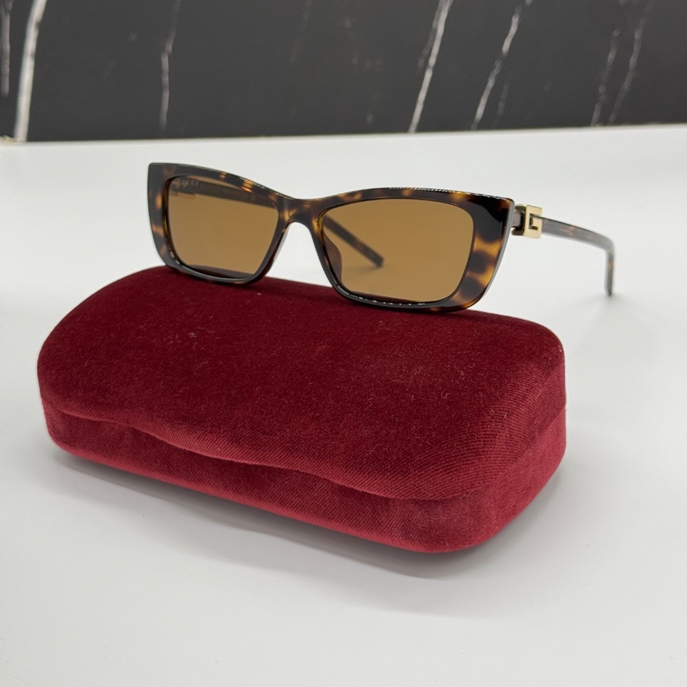 NEW GUCCI SQUARE HAVANA WOMEN SUNGLASSES GUCCI GG1681S 004 EYEWEAR